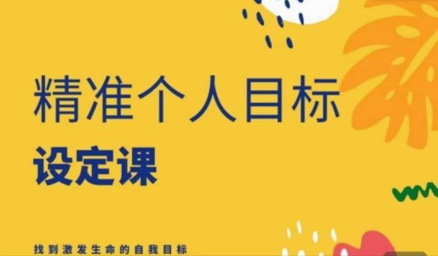 精准人生目标设定课-星星拼课网