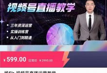 杨sir·视频号直播运营教学-星星拼课网