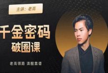 老高价值提升课 千金密码-星星拼课网
