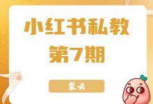 梨云 第7期 | 小红书私教-星星拼课网