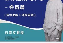 石彦文《带你进阶CFO 》-星星拼课网