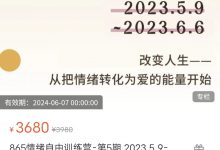 情绪自由训练营-第5期-星星拼课网