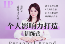 谢胜子《个人影响力打造训练营》高清完整版-星星拼课网