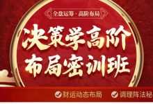 舒涵老师-决策学高阶布局密训班-星星拼课网