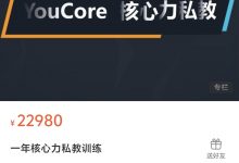 youcore 一年核心力私教训练(46节视频+图文)-星星拼课网