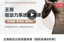 王南驱动力系统健身课-星星拼课网