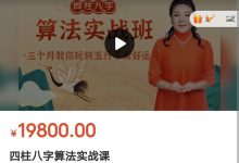 何泳慧 四柱八字算法实战课完整版-星星拼课网