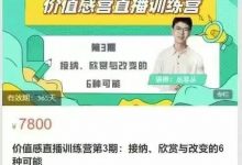 丛飞从价值感直播训练营第3期接纳欣赏与改变的6种可能-星星拼课网