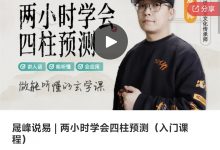 晟峰说易 | 两小时学会四柱预测（入门课程）-星星拼课网