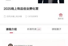 舒同姐姐 2025上线饰品业创孵化营-星星拼课网
