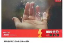 精微体能量疗愈专业训练1-4模块-星星拼课网