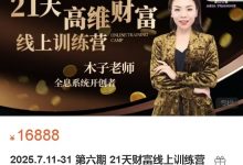 2025.7.11-31 第六期 21天财富线上训练营-星星拼课网