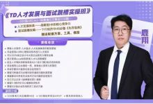 TD人才发展与面试跳槽实操班 （27节）-星星拼课网
