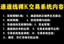 减法先生：通道线裸K系统-内部学习课程-星星拼课网